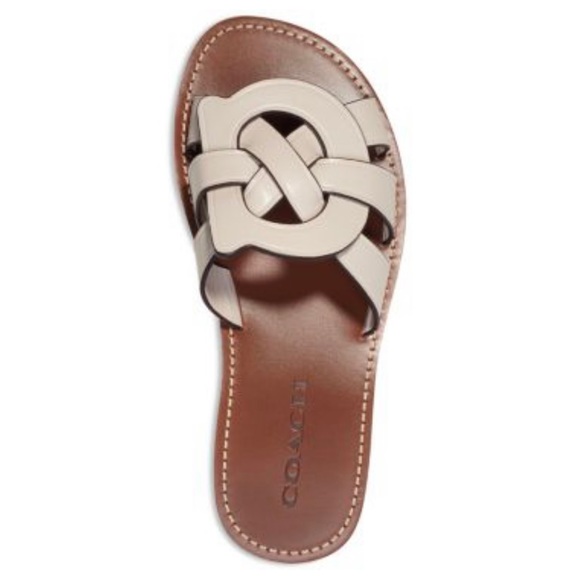 NIB COACH Women's Issa Slip On Woven Slide Sandals - Picture 2 of 7